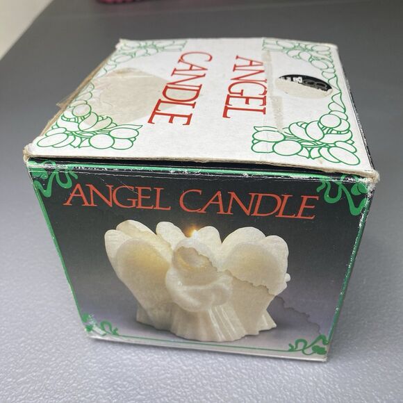 Vintage Angel Candle Decorative Collectible w/ Original Box Cream Unscented - Picture 11 of 15